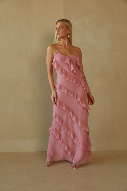 Elizabeth Tiered Ruffle Maxi Dress