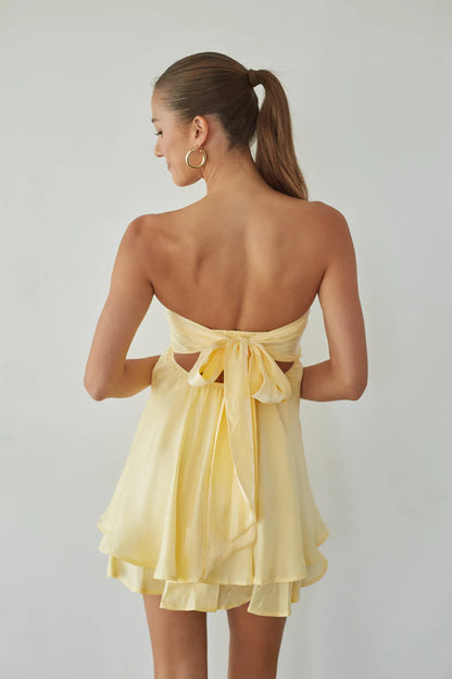Gabby Twist Babydoll Dress